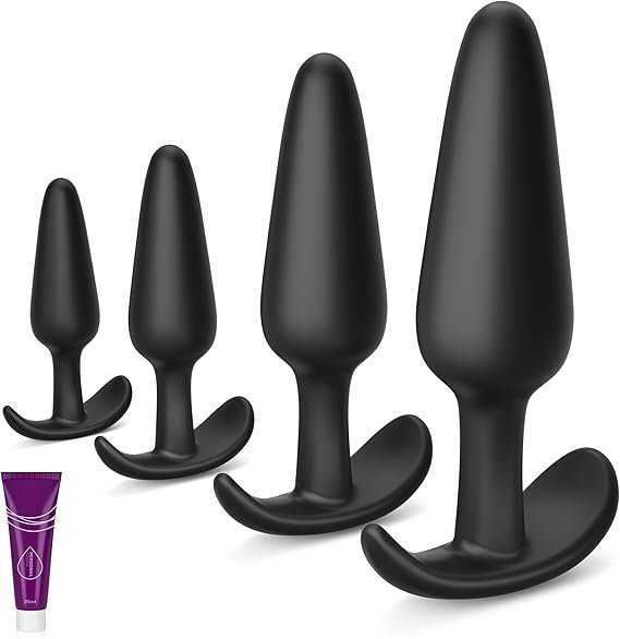 Silicone Anal Plug Set - 4-Piece Progressive Training Kit