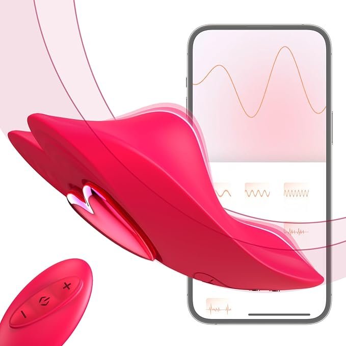 App-Controlled Wearable Panty Rose Vibrator for Women and Couples