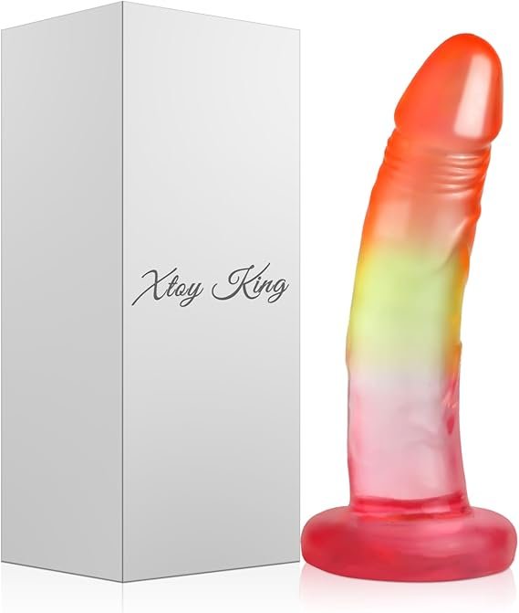 Rainbow Dildo with Suction Cup