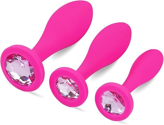 Medical-Grade Silicone Jewel Anal Plug - Beginner Friendly