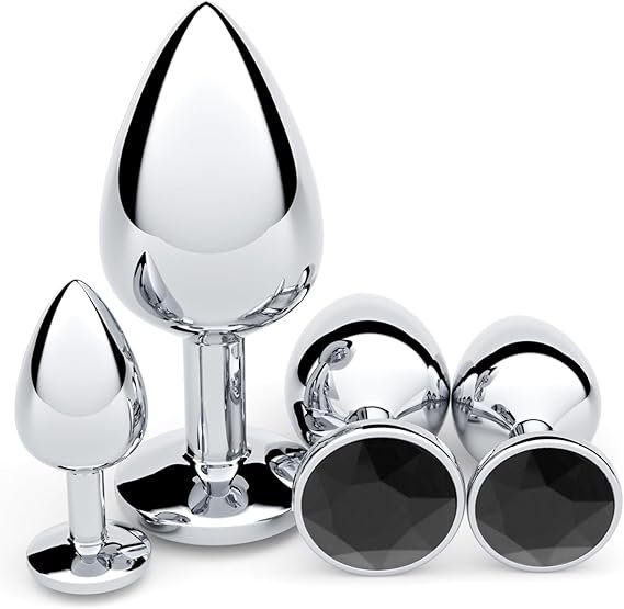 Stainless Steel Anal Plug Training Set - Multi-Size