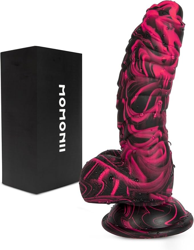 Sex Toys Realistic Dildo for Adults, 7.16 Inch Blowjob Silicone Thick Monster Dildos with Strong Suction Cup for Hands-Free Play