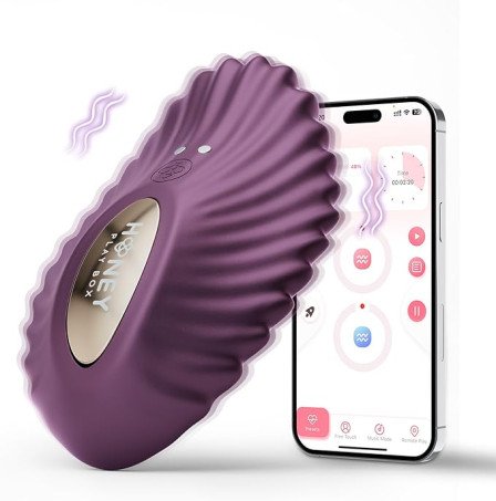 App-Controlled Wearable Remote Vibrator with 9 Modes, Ergonomic Design & IPX7 Waterproof Silicone