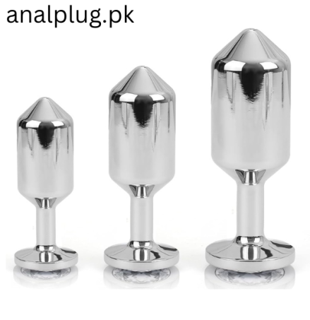3PCS Premium Metal Weighted Anal Plugs with Luxury Jewel