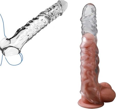 Large Penis Extender Cock Girth Enhancer Sleeve for Men
