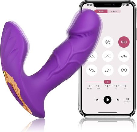 Wearable Panty Vibrator Dual-Point App Controlled Remote Sex Toy