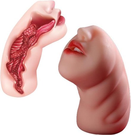 Realistic Oral Sex Male Masturbator with Deep Throat Suction