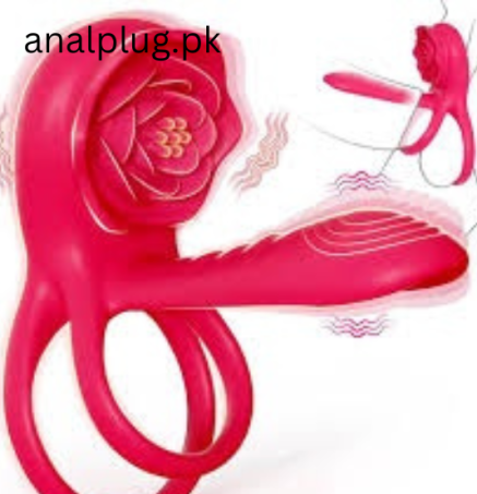 Vibrating Cock Ring Penis Sleeve with Rose