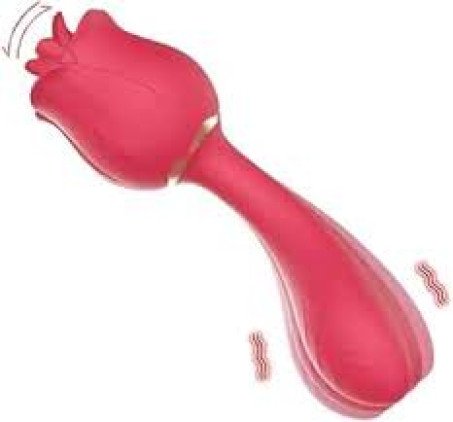 Upgraded Rose Toy Vibrator 2 in 1 Stimulator