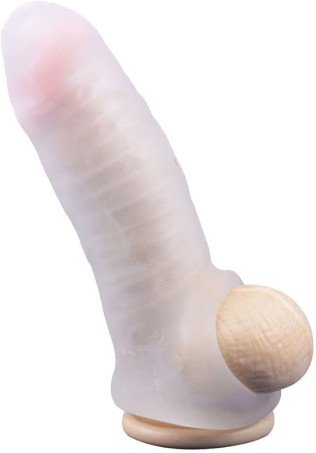 Honeypleasures Silicone Condom Reusable Realistic Penis Sleeve