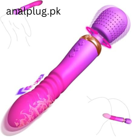 Thrusting G Spot Wand Vibrator with Heating