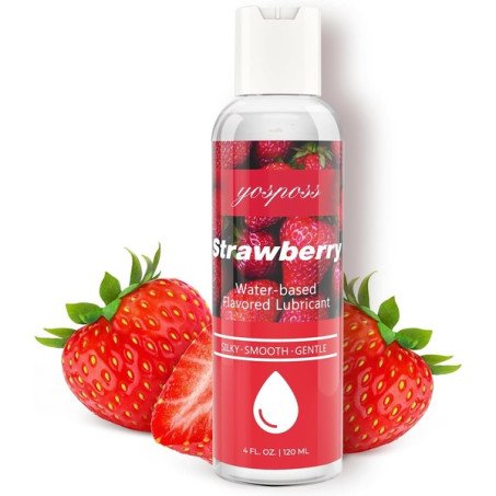 Strawberry Flavored Water Based Lubricant 