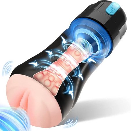 Adult Sex Toys for Men, Movakativ Sucking Male Masturbator Penis Pump with 10 Vibration