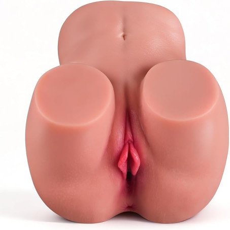 Pocket Pussy 2LB Small Ass Sex Doll Male Sex Toys for Men Realistic Male Masturbator Hand Size Torso Butt Stroker Ass with Viginal and Tight Anal Chanel