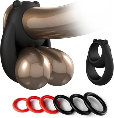 Sex Toys Cock Ring Silicone Penis Ring Set