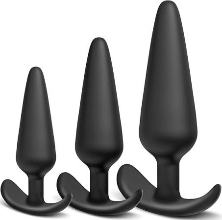 Silicone Beginner Anal Plug Training Set