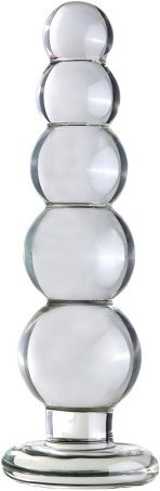 Transparent Anal Beads Butt Plug Adult Toys Masturbators Sex Tools with Safety Bottom