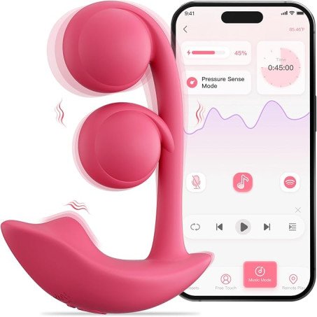 3-in-1 App Control Dual Orb G-Spot Clitoral Wearable Vibrator