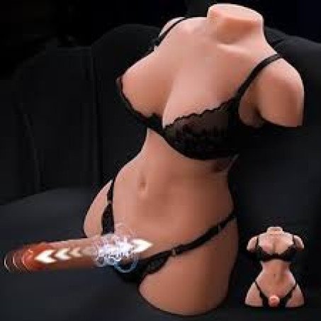  20LB Shemale Sex Doll Torso with Vibratin