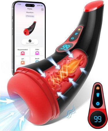 Sex Toys for Men Male Masturbator - APP Control Adult Toys Male Masturbators Penis Pump with 9 Sucking